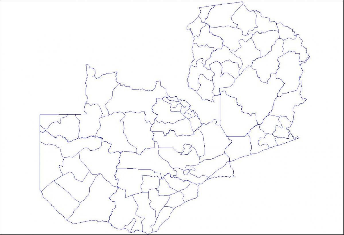 Mapa de branco Zambia