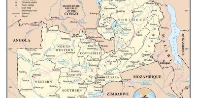 Mapa de estrada zambi